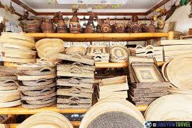 Traditional rattan weaving and kalapi basket crafts in Calape, Bohol